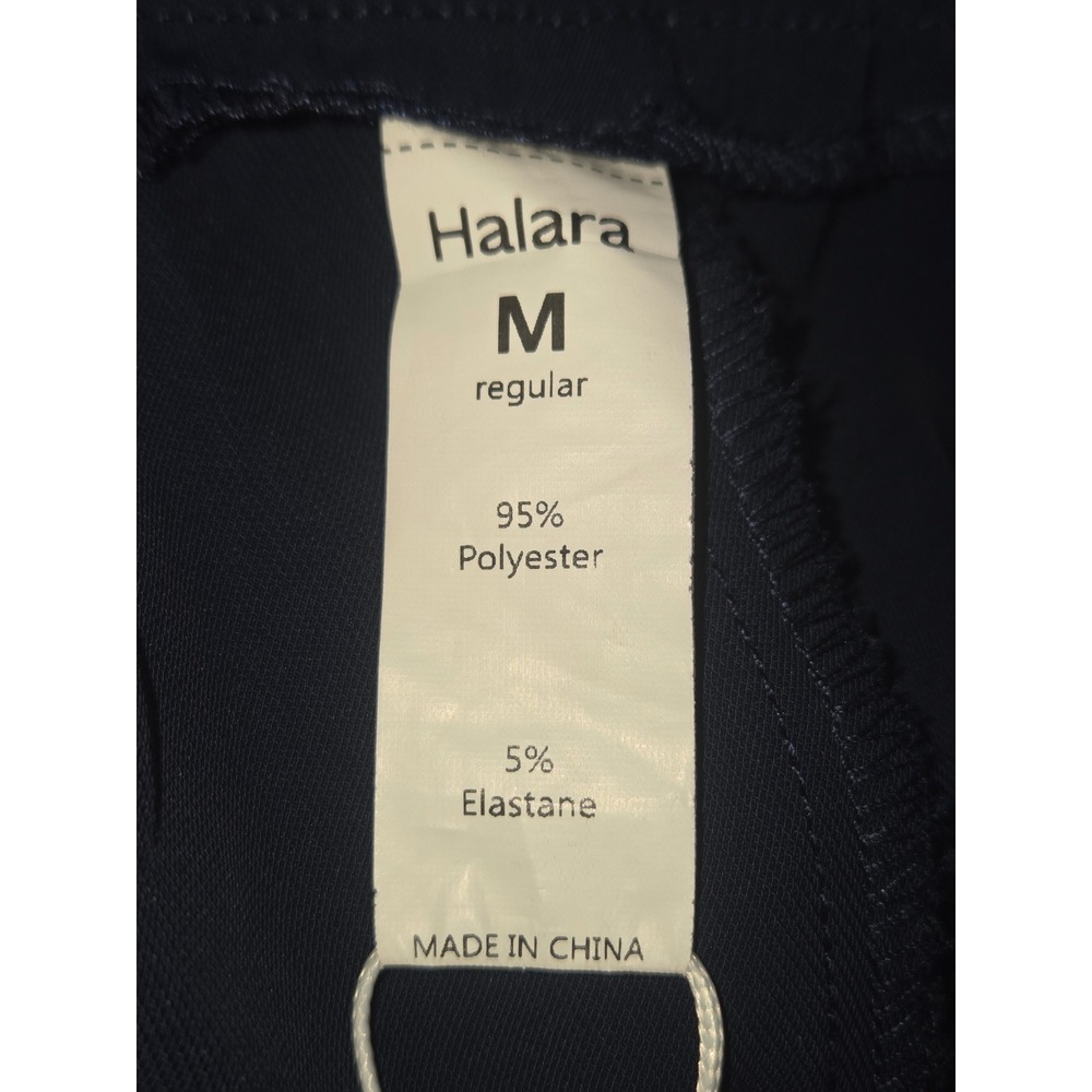Halara Flex High Waisted Tie Side Wide Leg Work Pants Navy Medium NWT - Picture 5 of 5